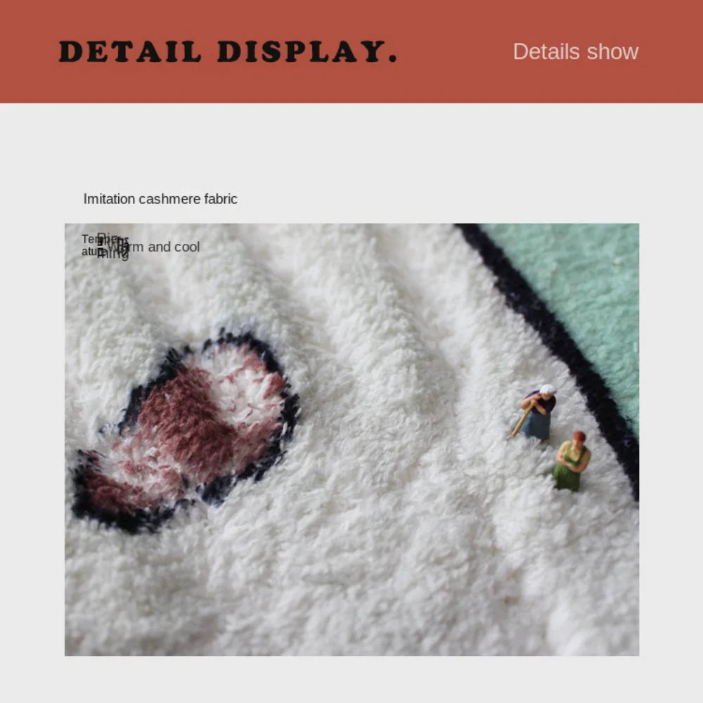 Cartoon Rug Waterproof, Non-Slip, Stain-Resistant for Bedroom, Living Room, Balcony, Bedroom, Bathroom, Playroom, Home Decor