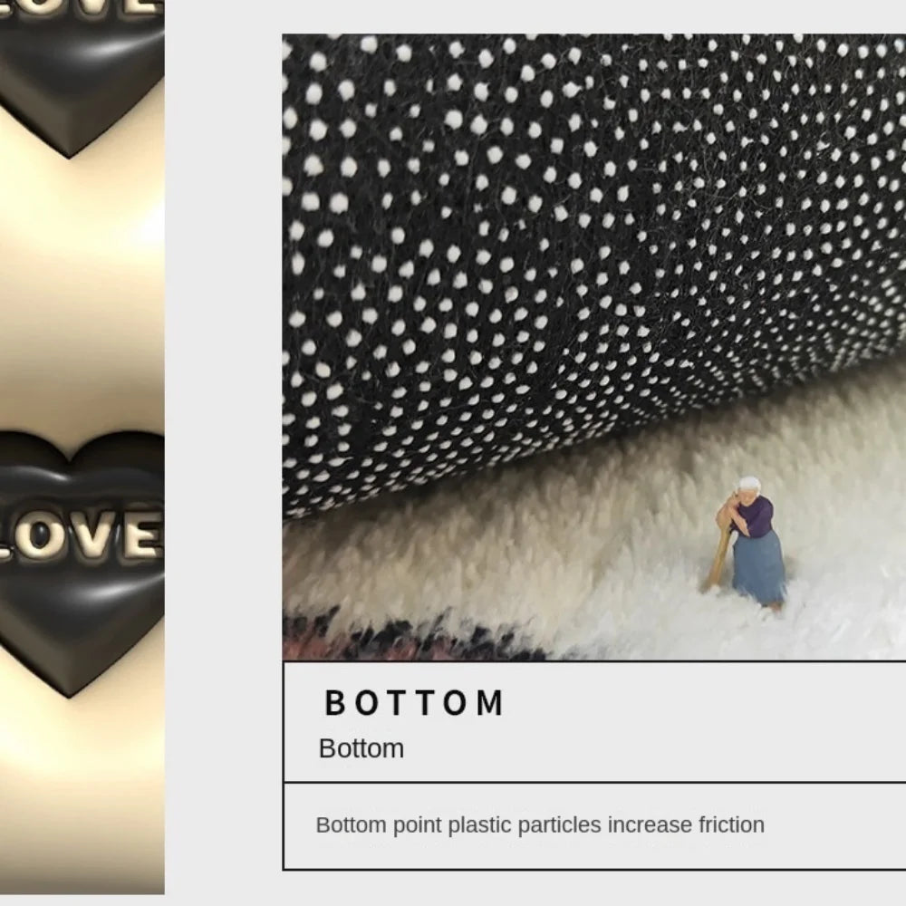 Cartoon Rug Waterproof, Non-Slip, Stain-Resistant for Bedroom, Living Room, Balcony, Bedroom, Bathroom, Playroom, Home Decor